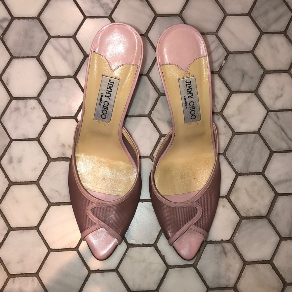 Jimmy Choo Pink Kitten Heel
